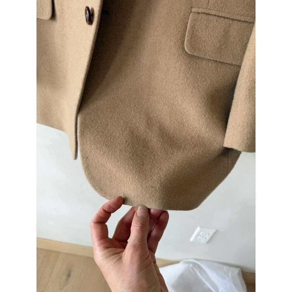 Jos. A Bank Men’s 44 Long Lg 100% Camel Hair Beige Blazer Tan Jacket Button Up
